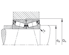 圓錐滾子軸承 JK0S070A, 整體圓錐滾子軸承，單側(cè)唇密封，直徑系列 0