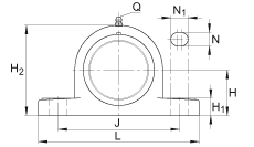 直立式軸承座單元 PASE30-TV-FA125.5, 塑料軸承座,帶偏心鎖圈的外球面球軸承,帶 Corrotect? 涂層,P型密封 直立式軸承座單元 PASE30-TV-FA125.5, 塑料軸承座,帶偏心鎖圈的外球面球軸承,帶 Corrotect? 涂層,P型密封