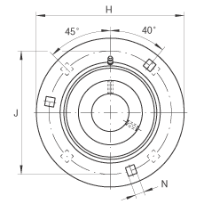 軸承座單元 GRA25, 帶三個(gè)/四個(gè)螺栓孔的法蘭的軸承座單元,沖壓鋼板,偏心鎖圈,P 型密封 軸承座單元 GRA25, 帶三個(gè)/四個(gè)螺栓孔的法蘭的軸承座單元,沖壓鋼板,偏心鎖圈,P 型密封